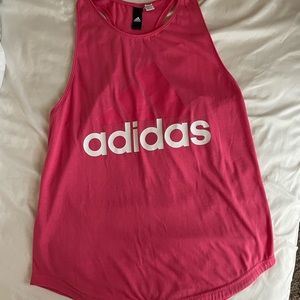 Oversized adidas workout tank top